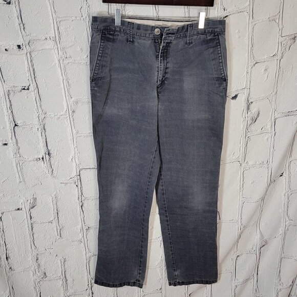 Life MADE SIMPLE Mens Business Casual Flat Front Grey Chino Pants Everyday 34x34 - Picture 1 of 6